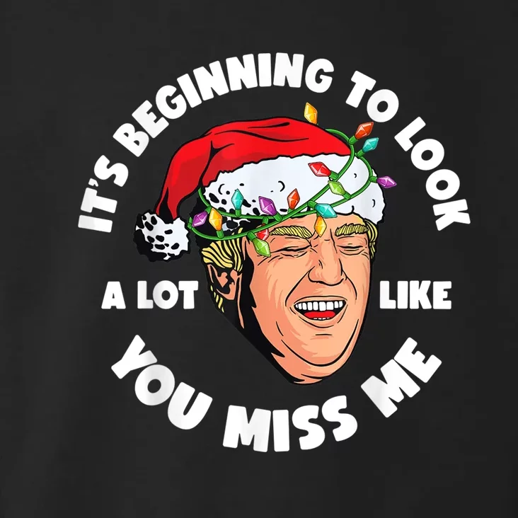 Its Beginning To Look A Lot Like You Miss Me Trump Christmas Toddler Hoodie