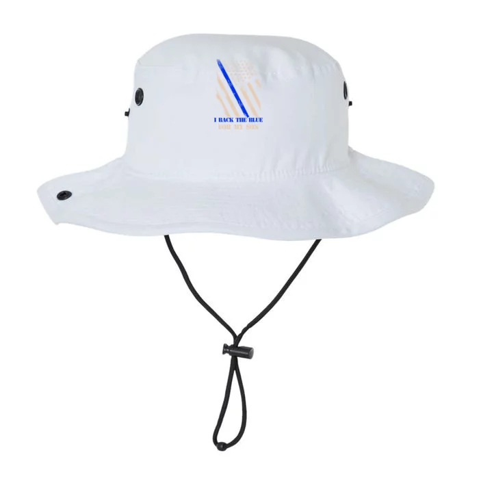 I Back The Blue For My Son Proud Police Officers Mom Dad Cute Gift Legacy Cool Fit Booney Bucket Hat