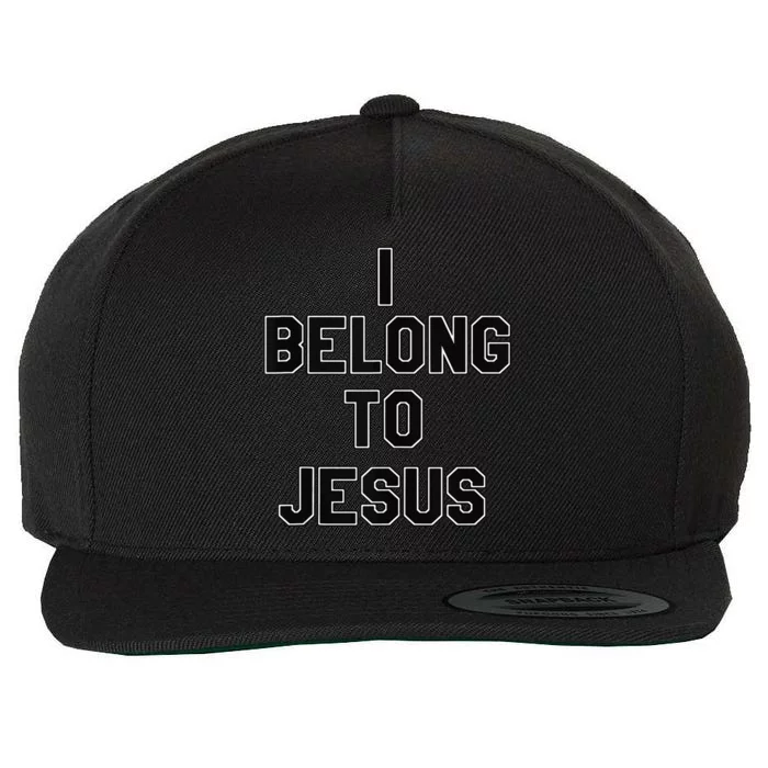 I Belong To Jesus Wool Snapback Cap