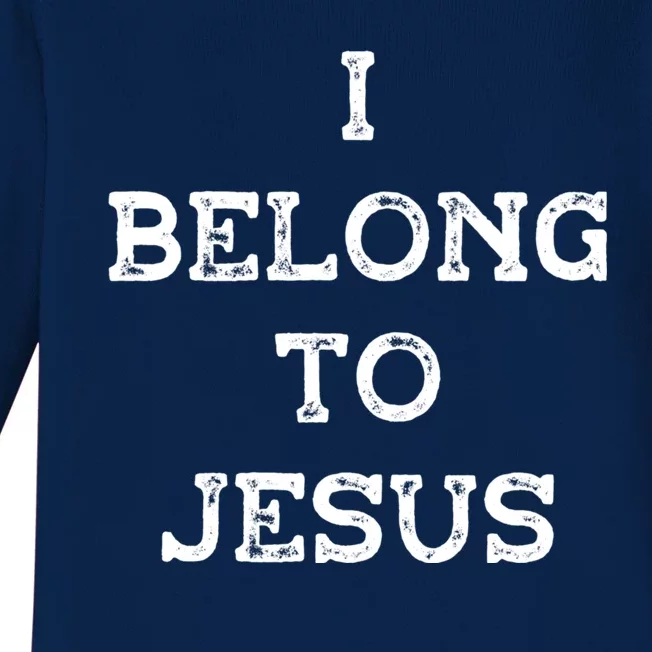 I Belong To Jesus Baby Long Sleeve Bodysuit