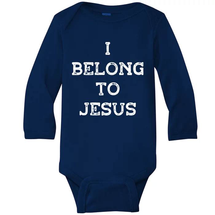 I Belong To Jesus Baby Long Sleeve Bodysuit