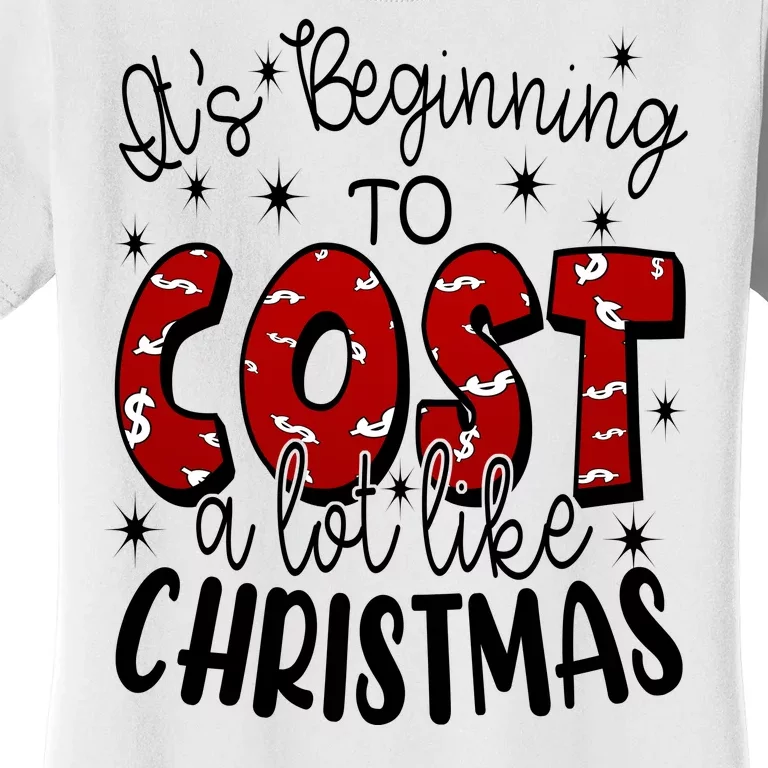 Its Beginning To Cost A Lot Like Christmas Funny Women's T-Shirt