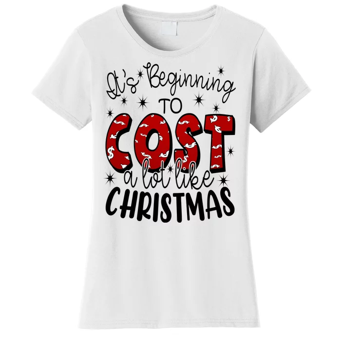 Its Beginning To Cost A Lot Like Christmas Funny Women's T-Shirt