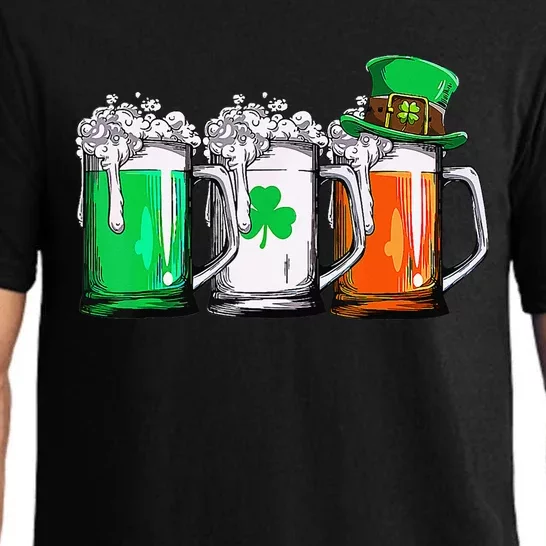 Irish Beer Tee Ireland Flag St Patricks Day Pajama Set