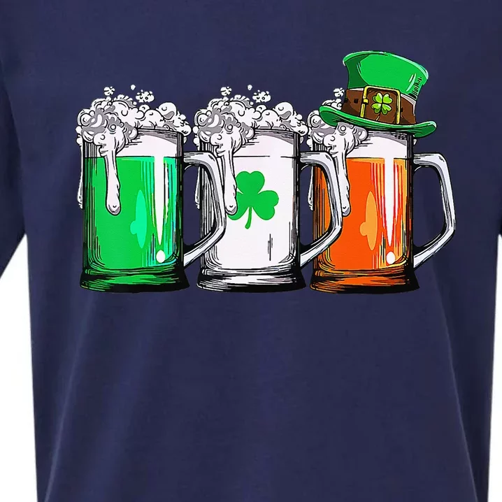 Irish Beer Tee Ireland Flag St Patricks Day Sueded Cloud Jersey T-Shirt