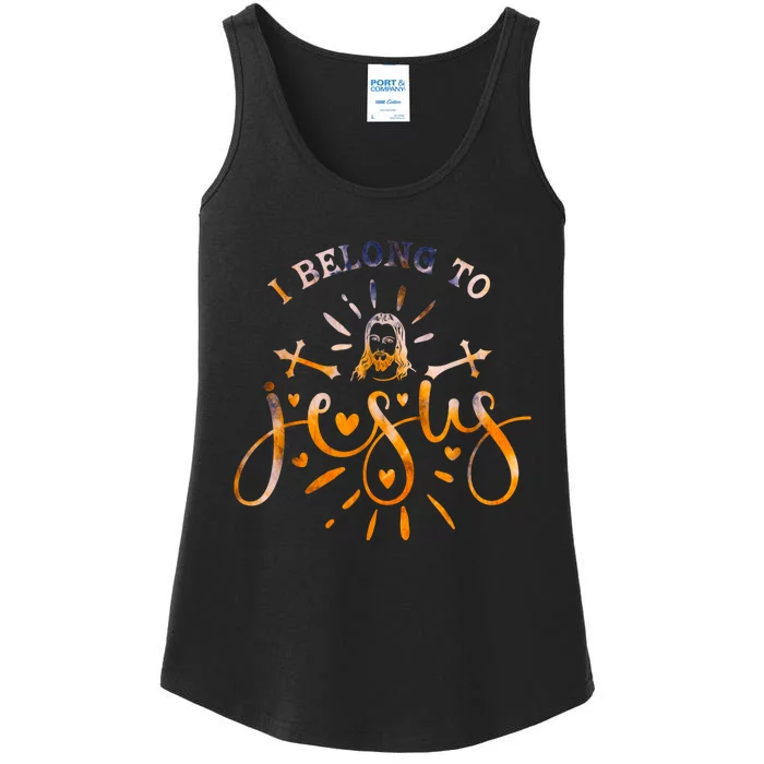 I Belong To Jesus Christian Gym Apparel Christian Dad Ladies Essential Tank