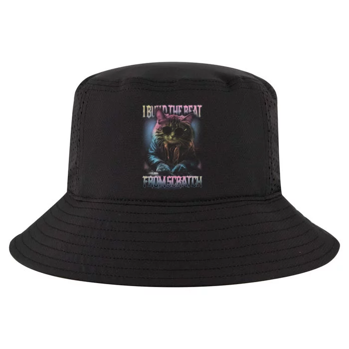 I Build The Beat From Scratch Funny Cosmic Dj Cat Cool Comfort Performance Bucket Hat