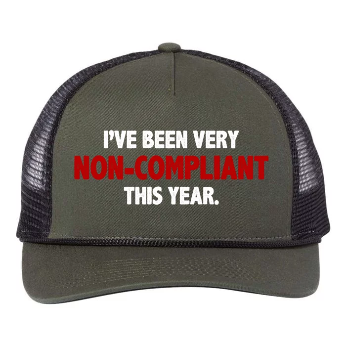 I've Been Very Non Compliant This Year Retro Rope Trucker Hat Cap