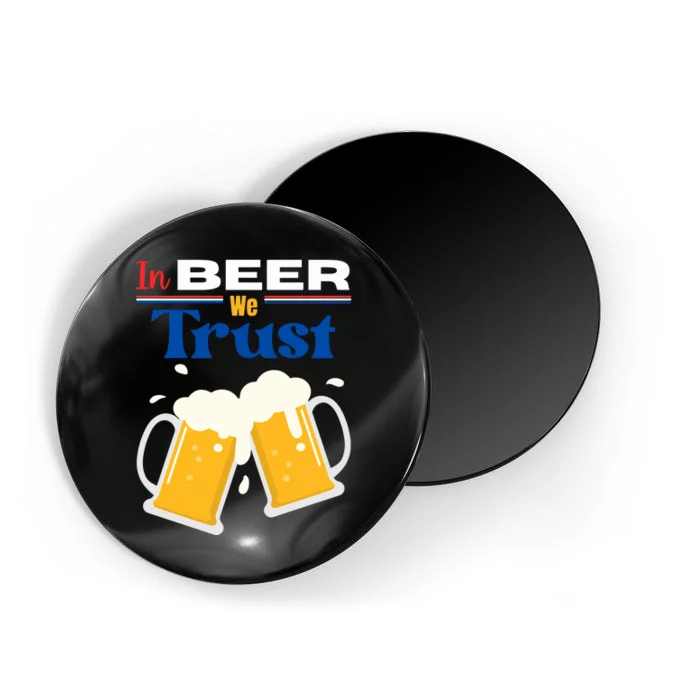 In Beer We Trust 4th Of July Magnet