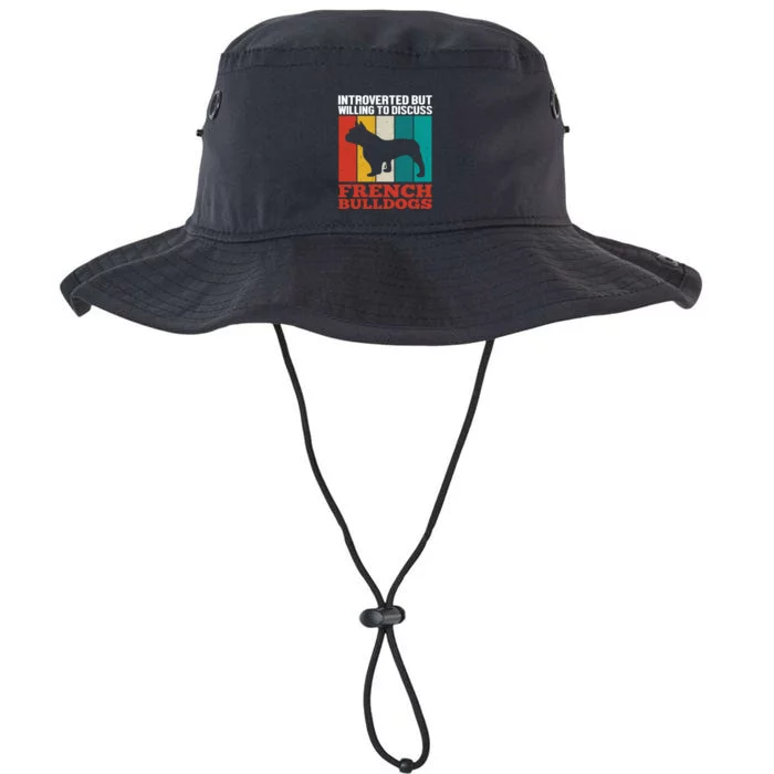 Introverted But Willing To Discuss French Bulldogs Legacy Cool Fit Booney Bucket Hat