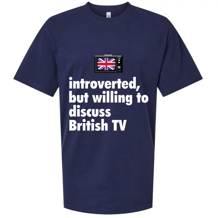 Introverted But Willing To Discuss British TV Sueded Cloud Jersey T-Shirt