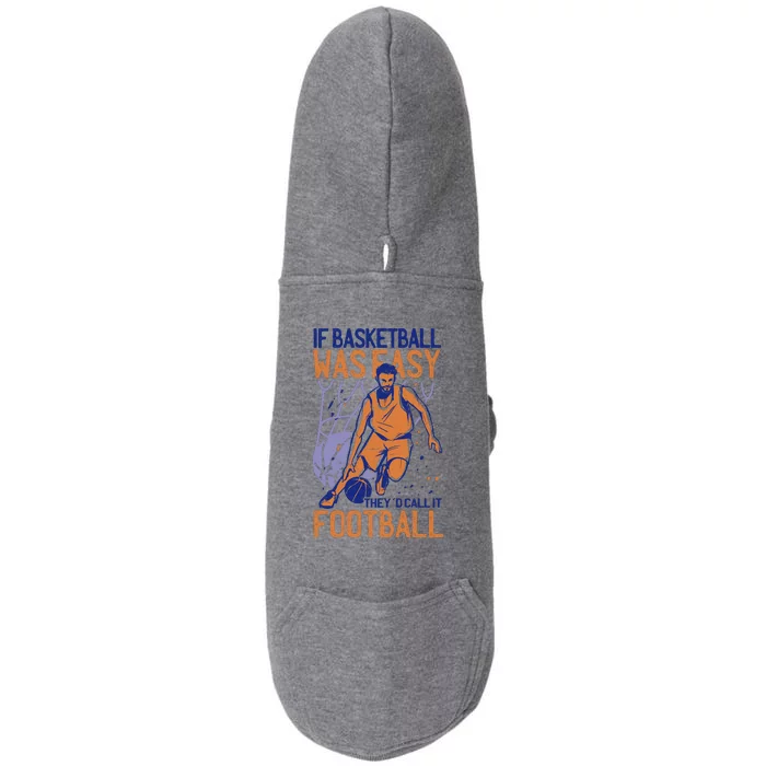 If Baseball Was Easy They'd Call It Football Funny Doggie 3-End Fleece Hoodie