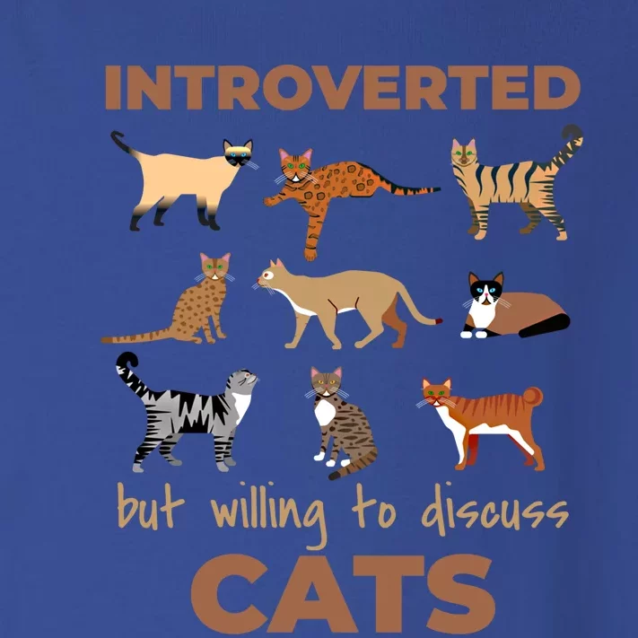 Introverted But Willing To Discuss Cats Lover Introvert Gift Toddler Long Sleeve Shirt