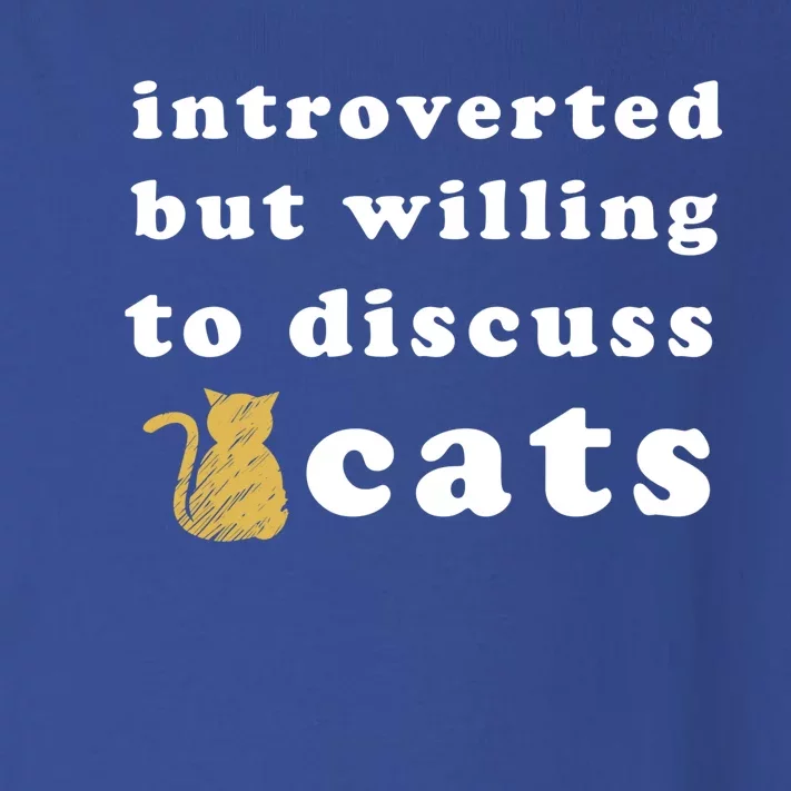 Introverted But Willing To Discuss Cats Gift Toddler Long Sleeve Shirt