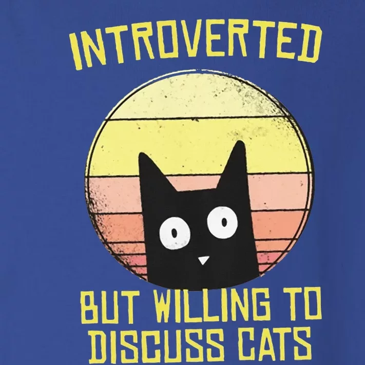 Introverted But Willing To Discuss Cats Funny Introverts Toddler Long Sleeve Shirt