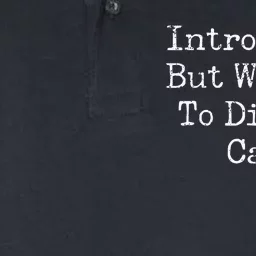 Introverted But Willing To Discuss Cats Funny Introvert Softstyle Adult Sport Polo