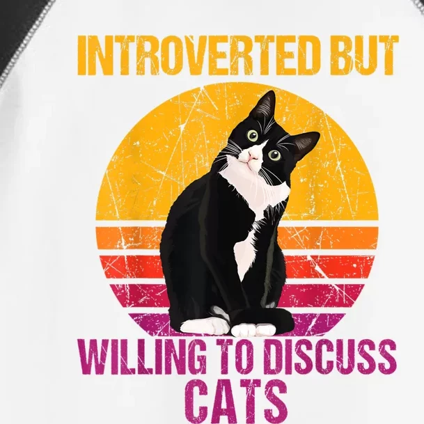 Introverted But Willing To Discuss Cats Toddler Fine Jersey T-Shirt