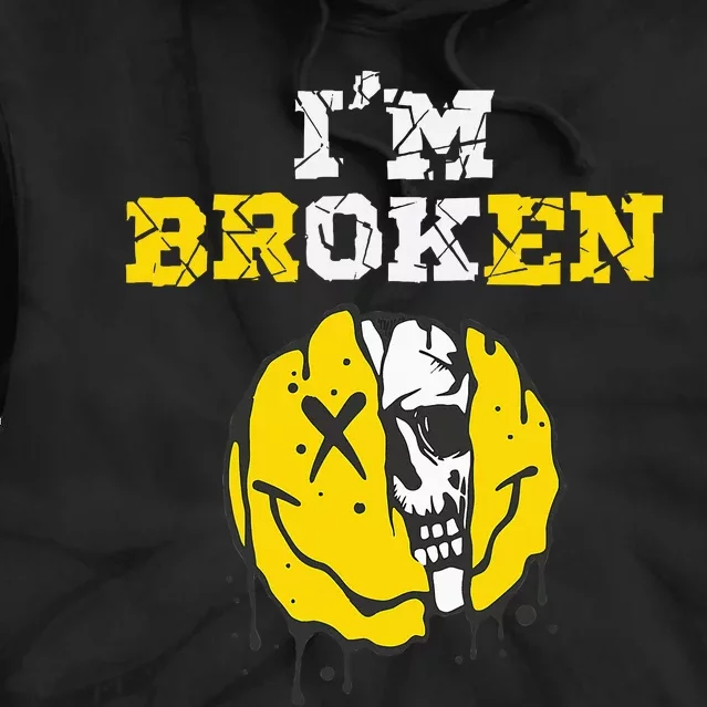 IM Broken Workout Running Invisible Illness Tie Dye Hoodie