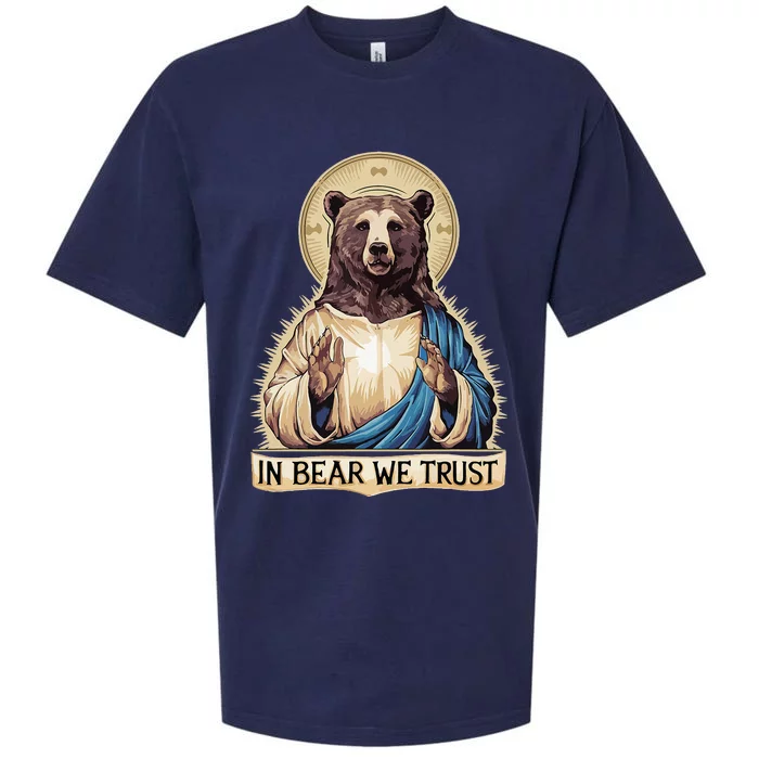 In Bear We Trust I Choose The Bear 2024 Sueded Cloud Jersey T-Shirt