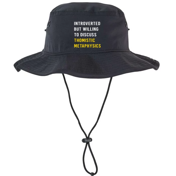 Introvert But Willing To Discuss Thomistic Metaphysics Legacy Cool Fit Booney Bucket Hat