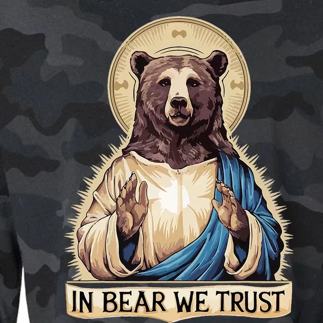 In Bear We Trust I Choose The Bear 2024 Cropped Pullover Crew