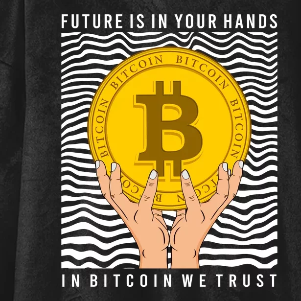 In Bitcoin We Trust Hooded Wearable Blanket