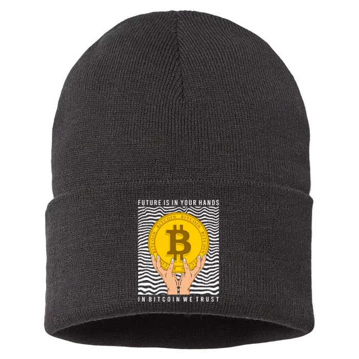 In Bitcoin We Trust Sustainable Knit Beanie