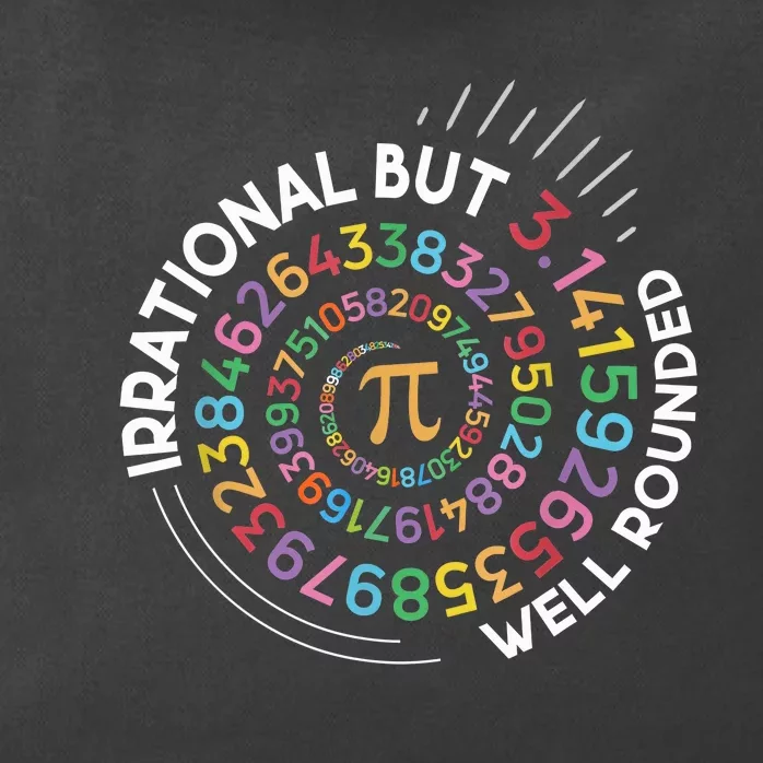 Irrational But Well Rounded Pi Day Math Teacher Student Geek Zip Tote Bag