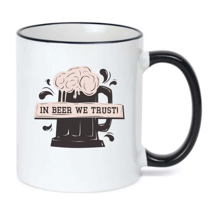 In Beer We Trust Black Color Changing Mug