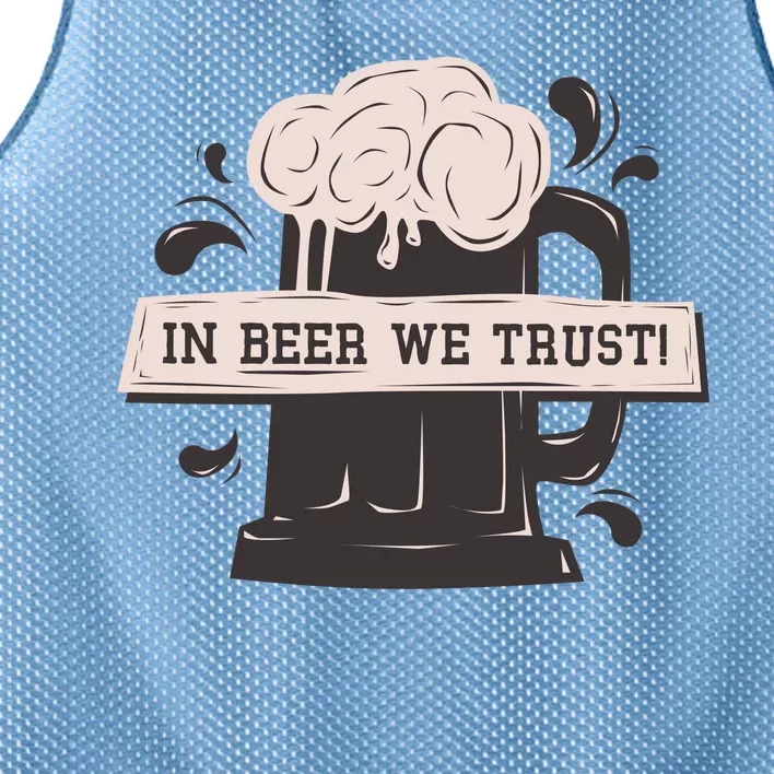 In Beer We Trust Mesh Reversible Basketball Jersey Tank