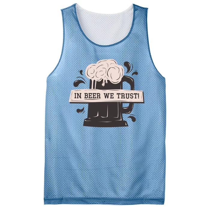 In Beer We Trust Mesh Reversible Basketball Jersey Tank