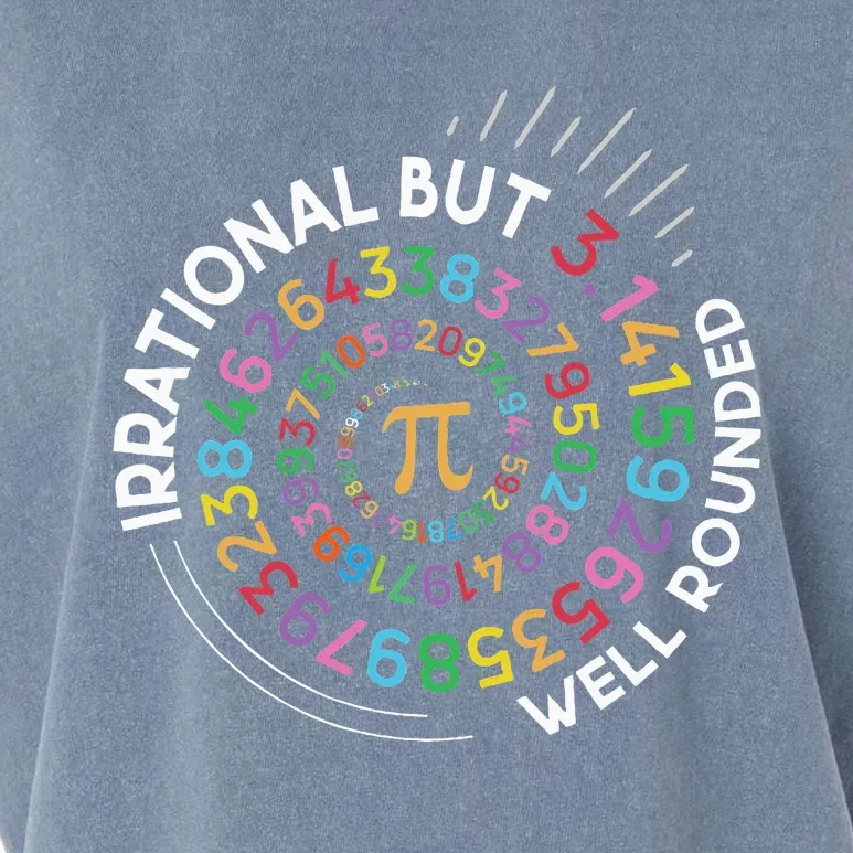 Irrational But Well Rounded Pi Day Math Teacher Student Geek Garment-Dyed Women's Muscle Tee