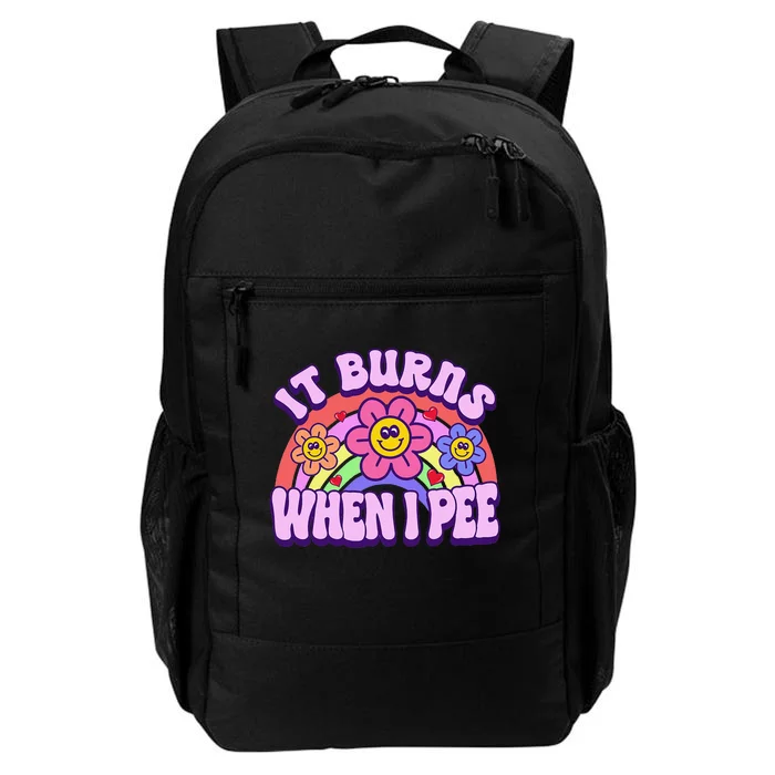 It Burns When I Pee Funny Ironic Inappropriate Daily Commute Backpack