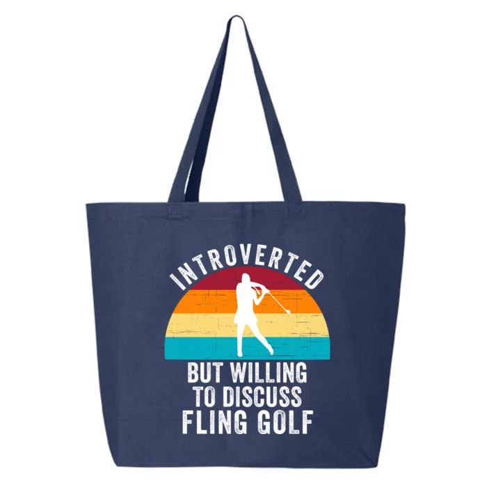 Introverted But Willing To Discuss Fling Golf Retro Fling Golf 25L Jumbo Tote