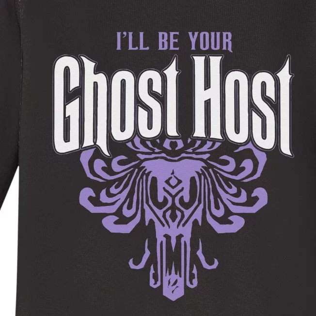 Ill Be Your Ghost Host Haunted Halloween Party Baby Long Sleeve Bodysuit