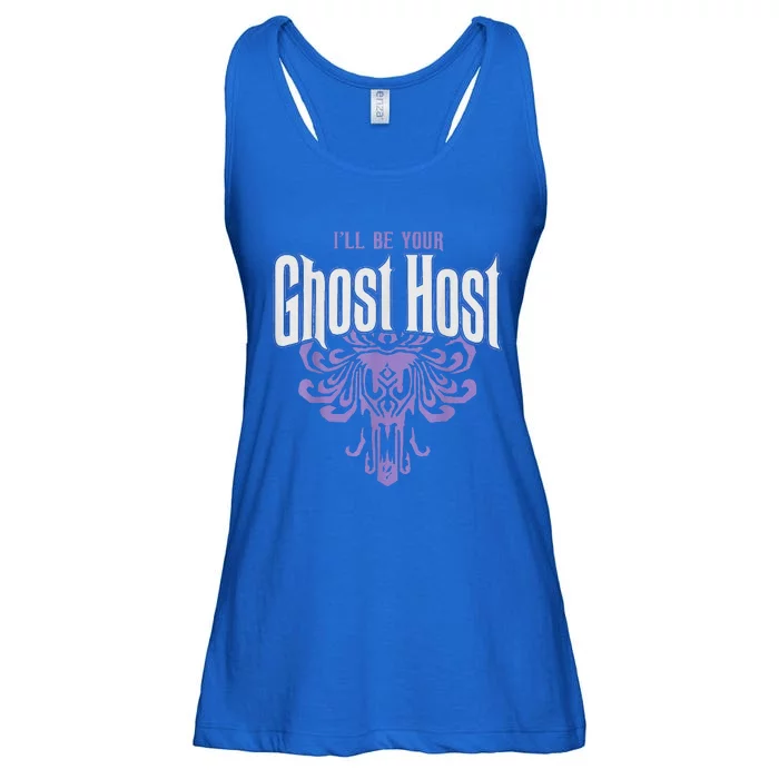 Ill Be Your Ghost Host Haunted Halloween Party Ladies Essential Flowy Tank