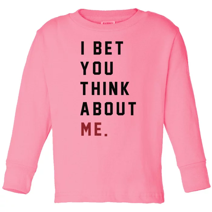 I Bet You Think About Me Retro Taylor I Knew U Were Trouble Toddler Long Sleeve Shirt