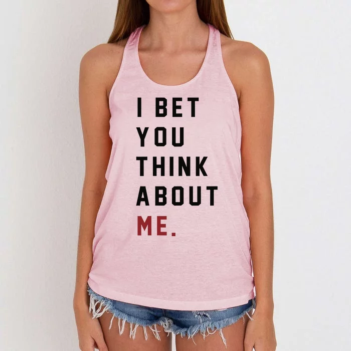 I Bet You Think About Me Retro Taylor I Knew U Were Trouble Women's Knotted Racerback Tank