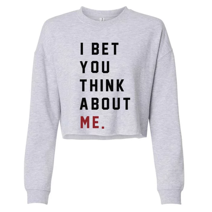 I Bet You Think About Me Retro Taylor I Knew U Were Trouble Cropped Pullover Crew