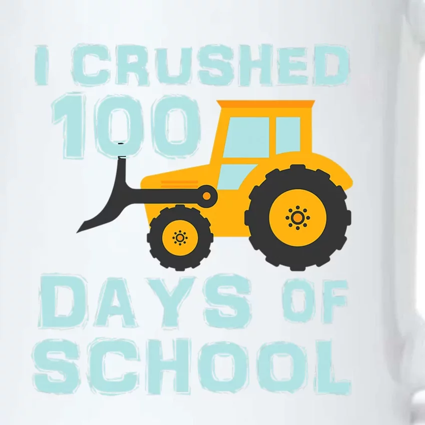 I Crushed 100 Days Of School Tractor Truck Lover Gift Black Color Changing Mug