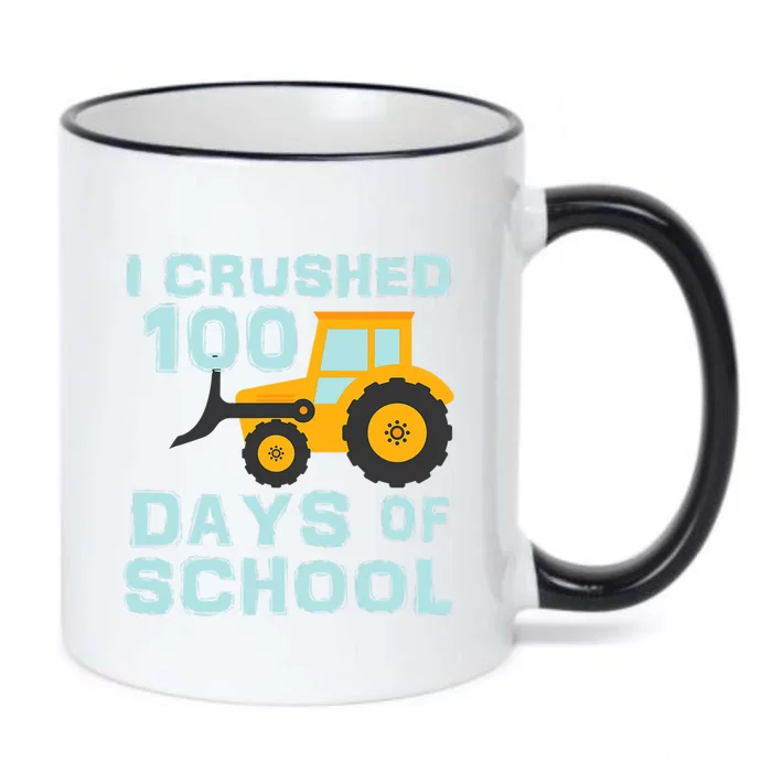 I Crushed 100 Days Of School Tractor Truck Lover Gift Black Color Changing Mug