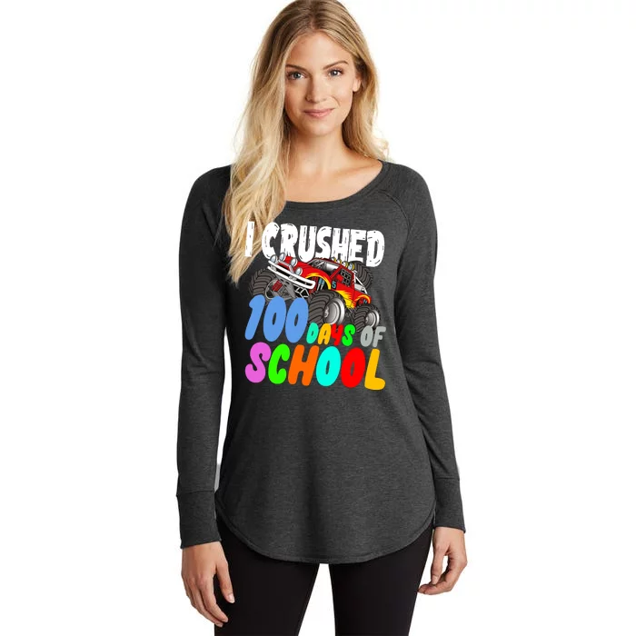 I Crushed 100 Days Of School Women's Perfect Tri Tunic Long Sleeve Shirt