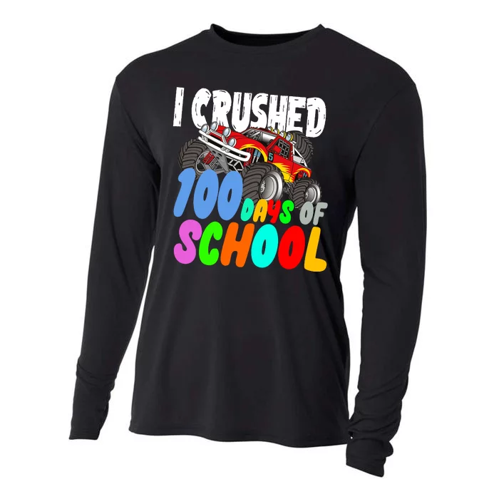 I Crushed 100 Days Of School Cooling Performance Long Sleeve Crew