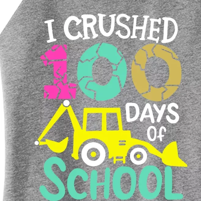 I Crushed 100 Days Of School Gift 100th Day Of School Funny Gift Women’s Perfect Tri Rocker Tank