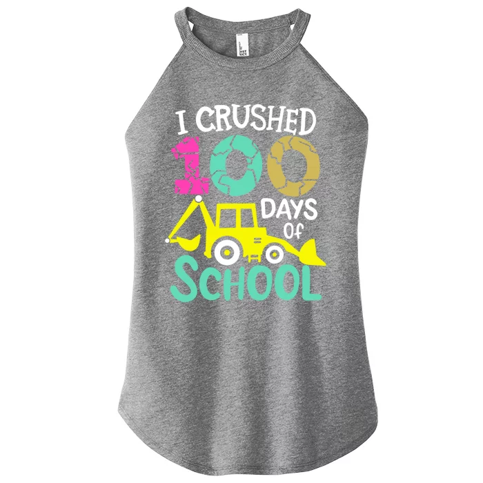 I Crushed 100 Days Of School Gift 100th Day Of School Funny Gift Women’s Perfect Tri Rocker Tank