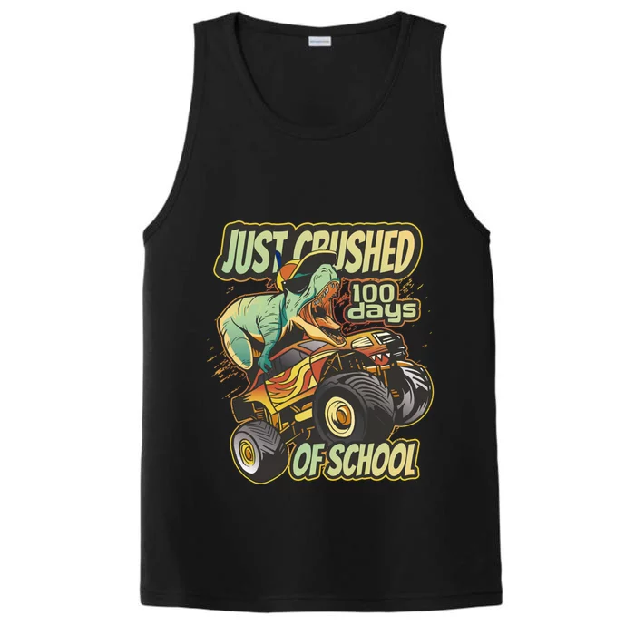 I Crushed 100 Days Of First Grade 100th Day Of School Meaningful Gift Performance Tank