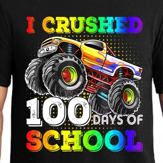 I Crushed 100 Days Of School Monster Truck For Pajama Set