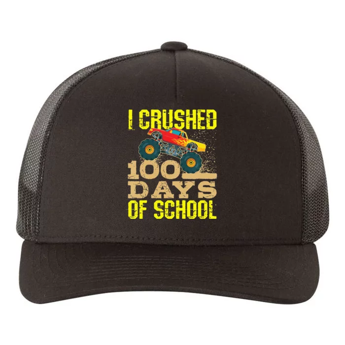 I Crushed 100 Days Of School Monster Truck Yupoong Adult 5-Panel Trucker Hat