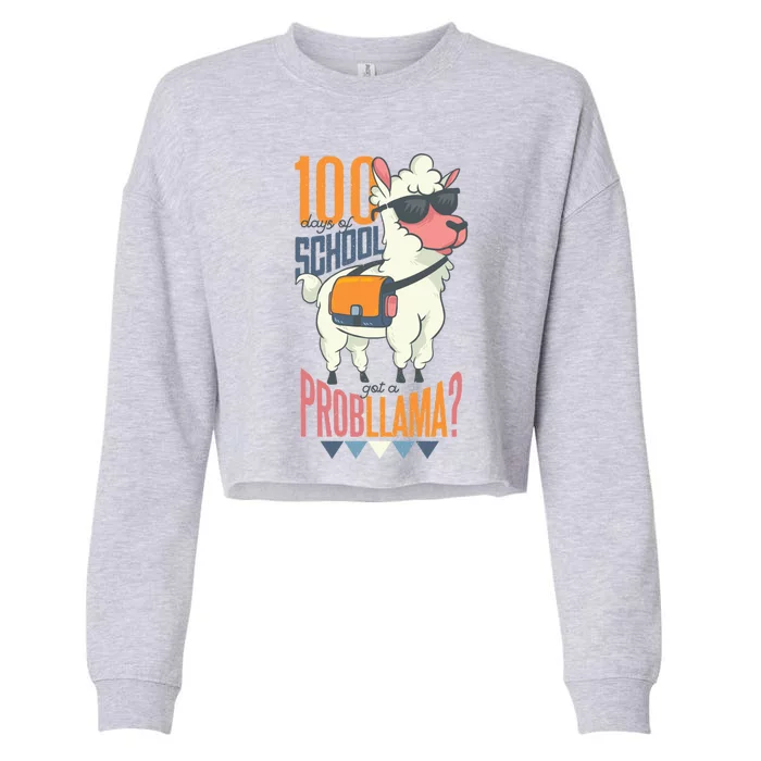 I Crushed 100 Days Of School 100th Day Of School Gift Cropped Pullover Crew