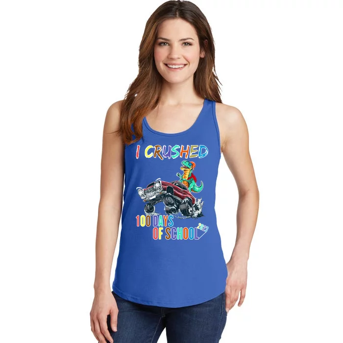 I Crushed 100 Days Of School Cute Gift Ladies Essential Tank